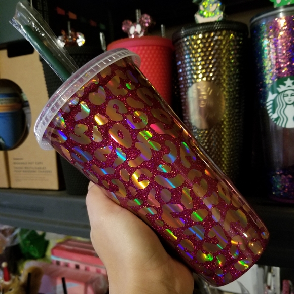 🆕️Starbucks, Custom, Leopard Holo, Cold Cup 🐆 - Picture 11 of 17